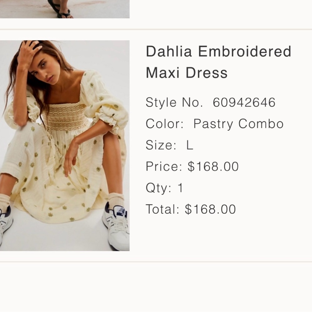 Free People Dalia Embroidered Maxi Dress